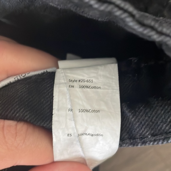 Urban Planet: Chelsea Ultra High-rise Refuge Black Wash Distressed Jean Short - Picture 4 of 4